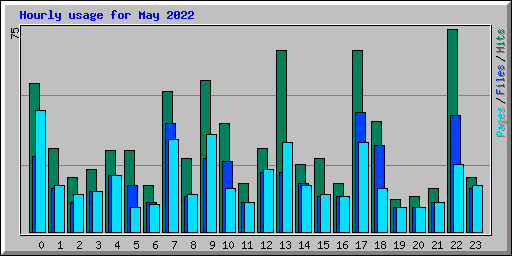 Hourly usage for May 2022